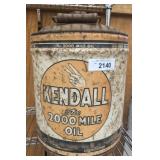 KENDALL 2000 MILE VINTAGE 5 GALLON CAN