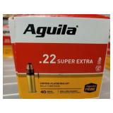 AQUILA .22 SUPER EXTRA 40GR AMMO