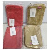 2 CORAL , 2 GOLD N.GIL SMALL BAGS