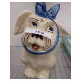 CERAMIC DOG COOKIE JAR