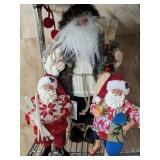 3 PC SANTA Dï¿½COR FIGURINES