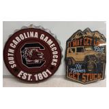 USC BOTTLECAP SIGN AND SAMURI SIGN