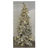 MR. CHRISTMAS 7.5 FT FLOCKED TREE