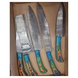 DIMASCUS STYLE CHEFS KNIVE SET