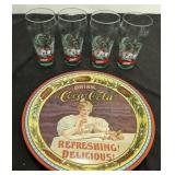 BEER GLASSES, PLATTER, MISC