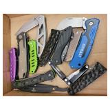 ASSORTED FOLDING KNIVES, MISC