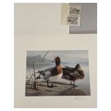 UK FIRST OF NATION 1991 DUCK STAMP PRINT