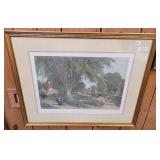 THE VILLAGE ELMSFRAMED  PRINT