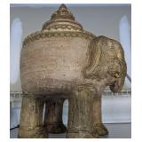 ELEPHANT URN COVERED