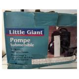 LITTLE GIANT POMPE SUBMERSILBE PUMP