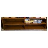 WOODEN 4 CUBBY SHELF