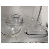 ASSORTED PYREX, CASSEROLES