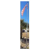 ADJUSTABLE FLAG POLE AMERICAN FLAG