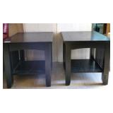 PAIR OF END TABLES