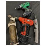 ELECTRIC DRILL, EXTINGUISHER, DRILL NO CHARGER