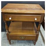 CHERRY 2 DRAWER END TABLE