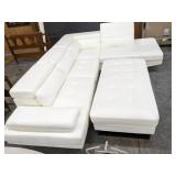 LARGE SECTIONAL SOFA WITH OTTOMAN