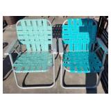 2 FOLDING ALUMINUM CHAIRS