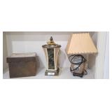 DECORATIVE BOX, TORCHE LAMP, LAMP