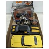 DIE CAST CARS AND MOTORCYCLES