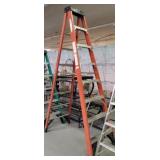 WERNER 8 FT FIBERGLASS A-FRAME LADDER