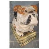 CRACKLEWARE BULL DOG CERAMIC