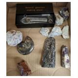 POLISHED STONES, GEODE, STONE PIPE