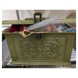 DECORATIVE BOX, KNITTING SUPPLIES