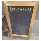 YELLOW TAIL CHALK MENU BOARD