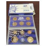 2001 US MINT PROOF SET WITH QUARTERS