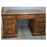 NATHAN HALE 7 DRAWER KNEE HOLE DESK