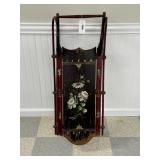 Early Country Painted Sled with Flowers