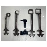 (4) BUGGY WRENCHES, HORSE CLINCH CUTTER