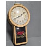 MILLER BEER ADVERTISING BAR WALL CLOCK