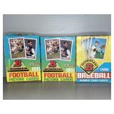 1990 & 1991 BOWMAN FOOTBALL & BASEBALL CARDS