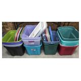 PLASTIC STORAGE TOTES