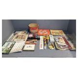 VINTAGE ADVERTISING, POSTCARDS, PRINTS, EPHEMERA