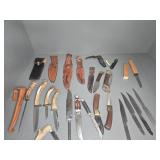 KNIVES - HOMEMADE, WESTERN, BOWIE, SOLINGEN