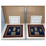 (2) JOHN F. KENNEDY COMMEMORATIVE COIN SETS