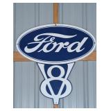 "FORD V8" SIGN, (NEWER)