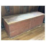 EXTRA LARGE PRIMITIVE WOODEN BOX/CHEST