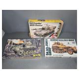 (3) MODEL TANK KITS - 1/35 SCALE