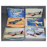 (6) HELLER MODEL PLANE KITS