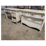 HOOSIER BASE, 4 DRAWER DRESSER SOLD TOGETHER