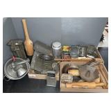 PRIMITIVE KITCHENWARES - LARGE GROUPING