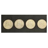 (4) FRANKLIN HALF DOLLARS