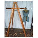 LADIES FITTED MANNEQUIN, ART EASEL