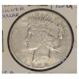 1922- S PEACE SILVER DOLLAR