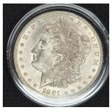 1881 MORGAN SILVER DOLLAR