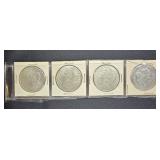 (4) 1921 MORGAN SILVER DOLLARS